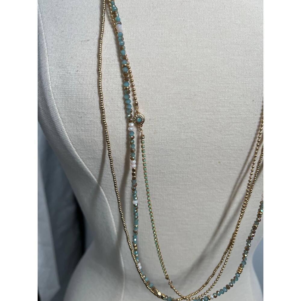 SPARTINA 16 inch Option 8 Inch Beaded Semiprecious Stones Necklace - Picture 4 of 7